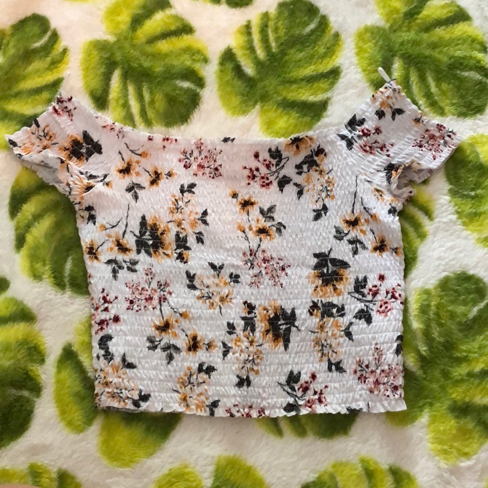 smocked crop top